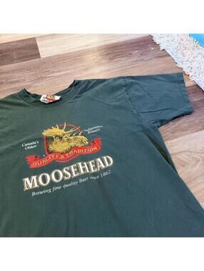 vintage moosehead beer t shirt 90s XL